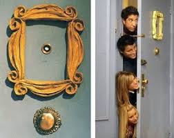 Handmade Yellow Peephole Frame As Seen On Monica S Door On Friends Yellow Picture Frames Friends Tv Show Monicas Apartment