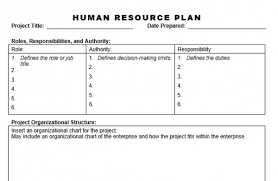 Human Resource Plan Planning Engineer Est