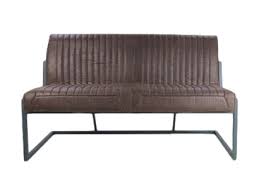 Ideal for the bedroom & sitting room as storage boxes or alternatively, create your own upholstered bench with our custom upholstery program. Dining Bench Texas 145 Cm Yacht Leather Metal Espresso Chairs Sofas Henk Schram Meubelen