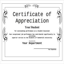 Award is not cash or a cash equivalent (gift card or gift certificate). 28 Sample Certificate Of Appreciation Templates Besty Templates