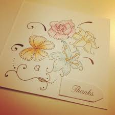 Hand Drawn Thank You Card Cards Thank You Cards How To Draw Hands
