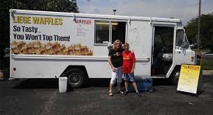 Chicken and waffles food truck. The Waffler Kansas City Food Truck Association
