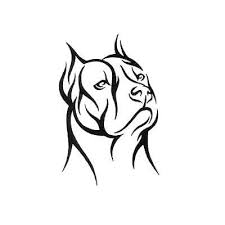 Black And White Pitbull Tattoos Easy Tribal Pitbull Design For Men Pitbull Tattoo Dog Tattoos Pitbull Drawing