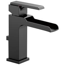 Delta Ara Collection Matte Black Finish Single Handle Modern Bathroom Faucetlist Com