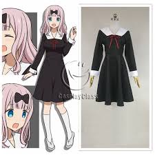 Kaguya Sama Love Is War Fujiwara Chika Long Sleeve Dress Cosplay Costume Cosplayclass Anime Inspired Outfits Cosplay Outfits Japanese Outfits