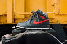 Another Clean Black Red Air Jordan 1 Mid For The Fall Air Jordans Jordan 1 Mid