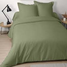 Housse De Couette Coton 200 Cm Confort Vert Olive Linge De Lit Housse De Couette Vert Olive Couette