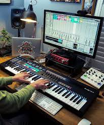 Novation Sl Mk3 Home Recording Studio Setup Music Studio Room Home Music Rooms