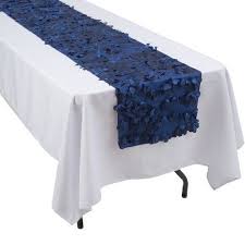 Generic Petal Fabric Table Runner Navy Walmart Com Shabby Chic Wedding Decor Fabric Table Runner Table Runners