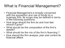 Finance is the art is the art of watching the money flowing in and out of the business. Meaning Of Business Finance