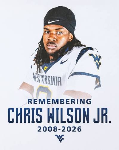 We are heartbroken by the passing of WVU commit Chris Wilson Jr. The entire  WVU Football program sends its thoughts and prayers to Chris' family,  friends, teammates and loved ones.