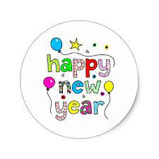 Happy New Year Classic Round Sticker Zazzle Com In 2021 Happy New Year Stickers Happy New Year Banner Happy New Year Pictures