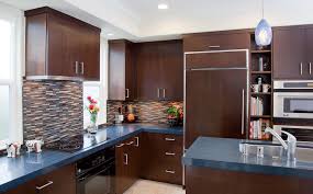 If you want a more contemporary design for your new kitchen, modern european style cabinets will provide the sleek, minimal look you're hoping for. Custom Contemporary Kitchen Cabinets Alder Wood Java Finish Shaker