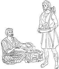 Preschool girls praised for neatness, for coloring inside the lines. Jacob And Esau Coloring Pages