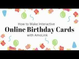 Only card number and cvv required to make payment. How To Make Interactive Birthday Cards Online With Amolink Youtube