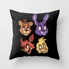 Fnaf Five Nights At Freddy S Throw Pillow By Kam Fox Five Nights At Freddy S Throw Pillows Pillows