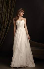 Sweetheart Neckline Floral Empire Waist Chiffon Wedding Dress Wedding Dress Necklines Wedding Dresses Sweep Train Wedding Dress