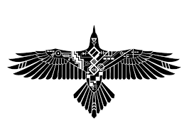 Bird With Wings Spread Tattoo Free Designs Tribal Robotic Raven Tattoo Wallpaper Tribal Bird Tattoos Raven Tattoo Pattern Tattoo