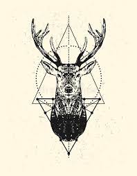 Check spelling or type a new query. Black Deer Head With Triangle Background Stock Photo Illustration Of Figures Forest 137336862