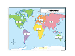 Reperes Geographiques Oceans Continents Quiz Continents Et Oceans Carte Des Continents Carte Vierge