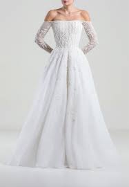 Luckily i was told by the wedding dress shop owner that the tailor was the place to go for the most complicated tailoring jobs. Off Shoulder Long Fully Beaded Dress With Tight Long Sleeves Saiid Kobeisy Online