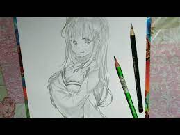 Gambar anime keren pensil romantis. Detail Gambar Cara Gambar Anime Cantik Menggunakan Pensil Youtube