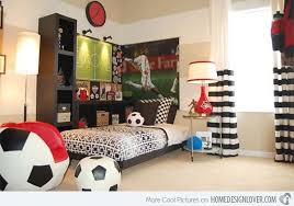 Get Athletic With 15 Sports Bedroom Ideas Home Design Lover Soccer Bedroom Soccer Themed Bedroom Toddler Bedroom Design