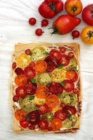 Tarte A La Tomate Et Ricotta Sur Feuille De Brick Amandine Cooking Recette Tarte Tomate Recettes De Cuisine