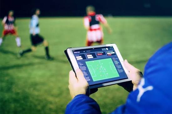 Athletes Training with Performance Tracking Technology