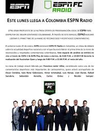 Qualifying superliga liga1 de perú peruvian supercopa liga de colombia superliga de colombia copa colombia. Sebastian Heredia Ferro Su Twitter Volvemos Manana Espn Radio Colombia Arranca Su Nueva Temporada Por Espn2 Nos Vemos Desde Manana Y Solo Por Esta Semana A Las 8pm Despues Estaremos A Las