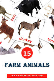Farm Animals Free Cards In English Animal Flashcards Farm Animals Animal Printables