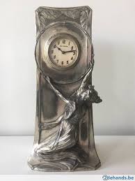 hele mooie originele art nouveau jugendstil klok ca 1900 klok antieke klokken vintage klokken