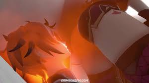 Anime farts: Kuki Shinobu farts on Zhongli - ThisVid.com