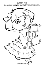 Christmas Coloring Pages Dora Coloring Free Coloring Pages Cartoon Coloring Pages