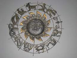 Metal wall artworks are memorable home accents. Reserved For Michele Metal Zodiac Wall Hanging Vintage Sun Wall Hanging Metal Sun Zodiac Unique Metal Wall Art Astrology Horoscope Unique Metal Wall Art Metal Wall Art Cool Wall Art