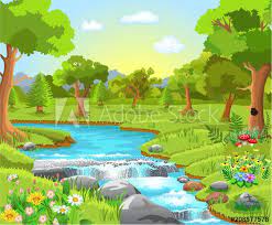 Nature Landscape With A River Passing In The Middle In 2021 Nature Wallpaper Iphone Background Images Green Nature Wallpaper