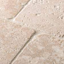 Some finishes fill in travertine's naturally occurring surface holes and troughs; Jeffrey Court Light Travertine Cream 4 In X 4 In Tumbled Natural Stone Wall And Floor Tile 1 Sq Ft Pack 67542 The Home Depot