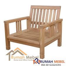 Kursi Teras Kayu Jati Bay Modern Rumah Mebel