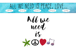 Download All We Need Is Peace Love Graphic By Capeairforce Creative Fabrica PSD Mockup Templates