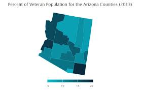 The largest county in arizona by population count is maricopa county, which is home to 4.1 million of the state's 6.9 million people. Veterans In Arizona Map Dashboard