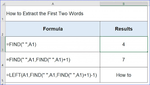 I am trying to extract data from another sheet in an excel file. How To Extract The First Two Words Excelnotes