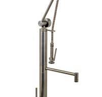 Waterstone 3700-4 Gantry Pull Down Faucet, Soap Dispenser, Air Switch, and  Single Port Air Gap