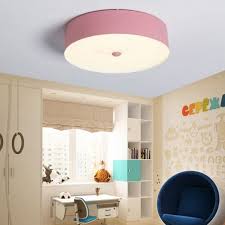 Drum Ceiling Light 15 Flushmount Lighting With Acrylic Shade For Kids Bedroom Modern Style Pink In 2020 Kids Lighting Bedroom Drum Ceiling Lights Ceiling Lights
