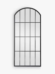 Is a great addition to entryways or hallways. Modern Arch Window Metal Frame Indoor Outdoor Wall Mirror 139 X 64cm Black