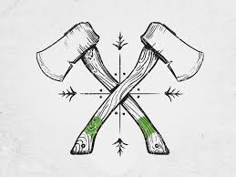 Black And White Hatchet Hatchets Axe Tattoo Viking Tattoos Art Tattoo