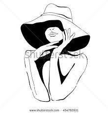 The Girl In A Summer Hat Sketch Of Beautiful Female Hands Vector Illustration Hat Sketch Summer Hats Hat Illustration