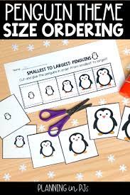 Penguins Size Ordering From Smallest To Largest Penguins Kindergarten Games General Math