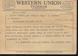 1958 Western Union Telegram Lettering Vintage Paper Messages