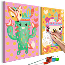 Die motive sind in unterschiedliche schwierigkeitsstufen unterteilt. Malen Nach Zahlen Kinder Wandbild Malset Wandbilder Holzspannrahmen N A 0148 D R Paint By Numbers Kits Painting Supplies