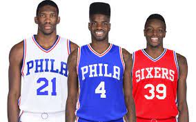 The official site of the philadelphia 76ers. Look Sixers Unveil New Uniforms Cbssports Com